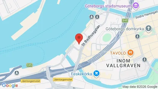 Kontorslokaler att hyra i Göteborg Centrum - kort over placeringen