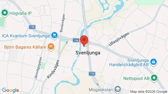 Affärslokaler till försäljning i Svenljunga - kort over placeringen