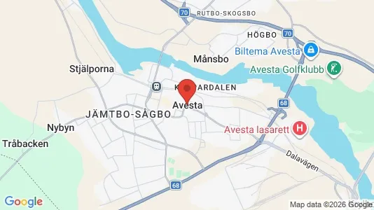 Affärslokaler att hyra i Avesta - Bild från Google Street View