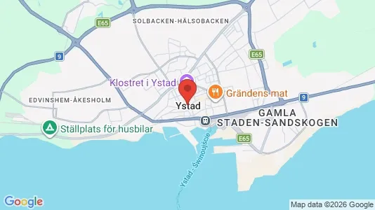 Affärslokaler att hyra i Ystad - Bild från Google Street View