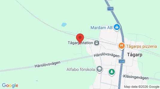 Affärslokaler till försäljning i Svalöv - kort over placeringen