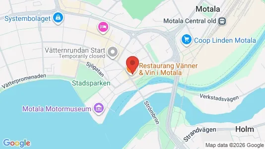 Affärslokaler att hyra i Motala - kort over placeringen