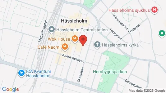 Kontorslokaler att hyra i Hässleholm - kort over placeringen