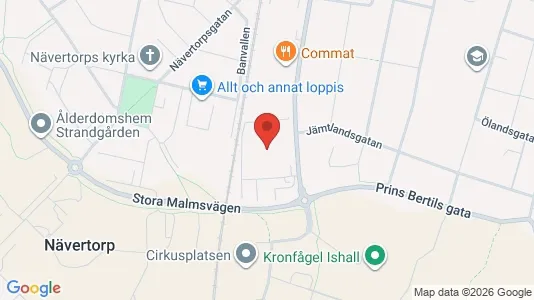 Lagerlokaler att hyra i Katrineholm - kort over placeringen