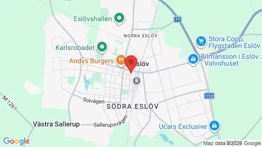 Affärslokaler att hyra i Eslöv - Bild från Google Street View