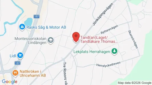 Affärslokaler till försäljning i Ulricehamn - kort over placeringen