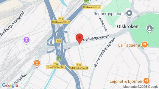 Affärslokaler att hyra i Örgryte-Härlanda - kort over placeringen