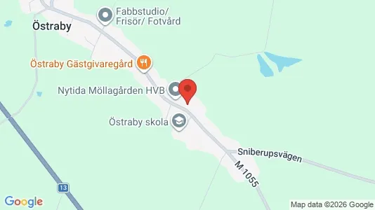 Kontorslokaler att hyra i Hörby - kort over placeringen