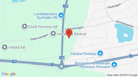 Industrilokaler till försäljning i Perstorp - kort over placeringen