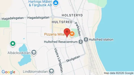 Affärslokaler att hyra i Hultsfred - kort over placeringen