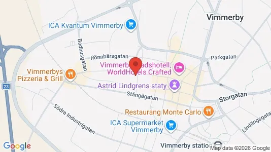 Affärslokaler att hyra i Vimmerby - Bild från Google Street View