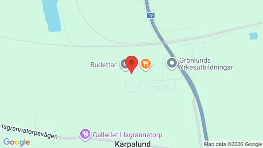 Fastighetsmarker att hyra i Kristianstad - kort over placeringen