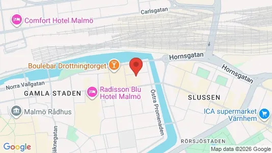 Kontorslokaler att hyra i Malmö Centrum - Bild från Google Street View
