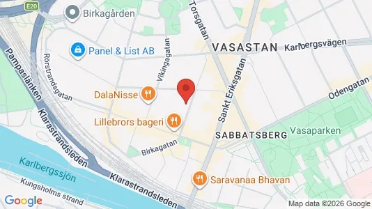 Kliniklokaler att hyra i Vasastan - kort over placeringen