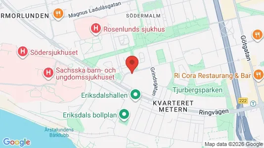Kontorslokaler att hyra i Södermalm - kort over placeringen