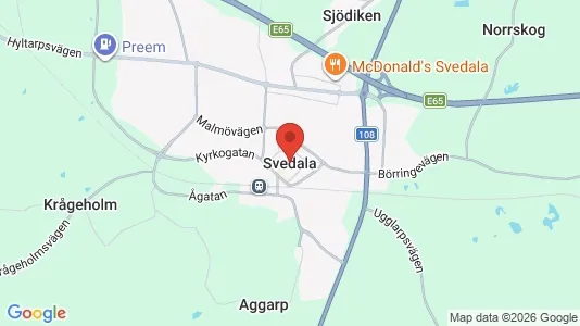 Industrilokaler att hyra i Svedala - kort over placeringen