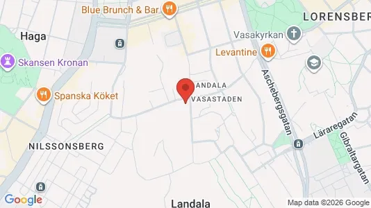 Kontorslokaler att hyra i Göteborg Centrum - kort over placeringen
