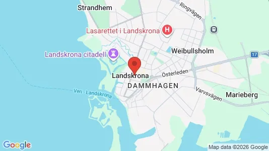 Kontorslokaler att hyra i Landskrona - Bild från Google Street View
