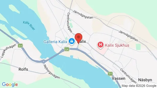 Kontorslokaler att hyra i Kalix - kort over placeringen