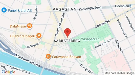 Kontorslokaler att hyra i Vasastan - kort over placeringen