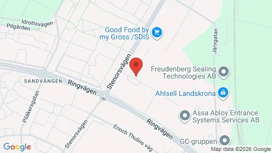 Affärslokaler att hyra i Landskrona - Bild från Google Street View