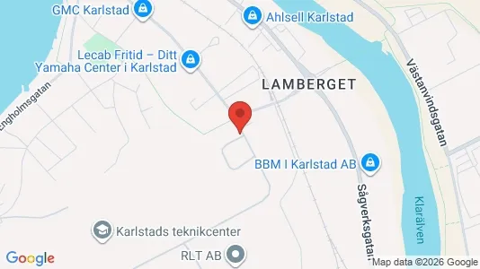 Kontorslokaler att hyra i Karlstad - kort over placeringen