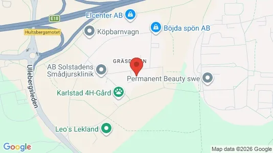 Industrilokaler att hyra i Karlstad - kort over placeringen