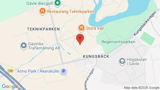 Kontorslokaler att hyra i Gävle - kort over placeringen