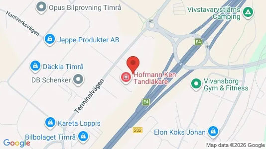 Kontorslokaler att hyra i Timrå - kort over placeringen