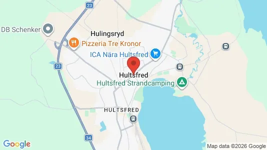 Affärslokaler att hyra i Hultsfred - Bild från Google Street View