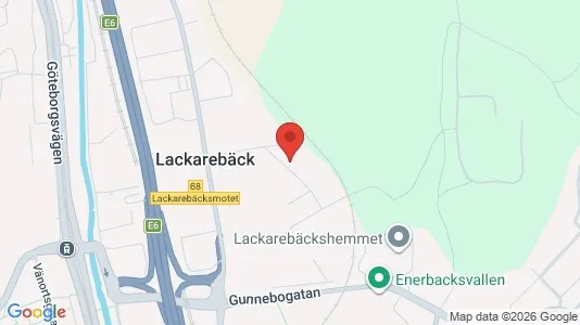 Kontorslokaler att hyra i Mölndal - kort over placeringen