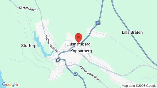 Bostadsfastigheter till försäljning i Ljusnarsberg - kort over placeringen