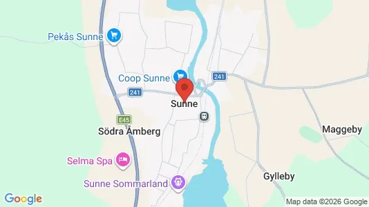 Affärslokaler till försäljning i Sunne - kort over placeringen