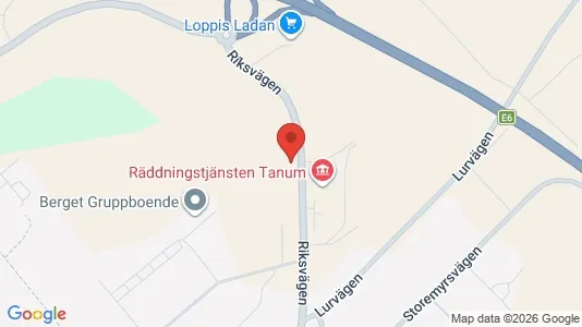 Affärslokaler till försäljning i Tanum - kort over placeringen