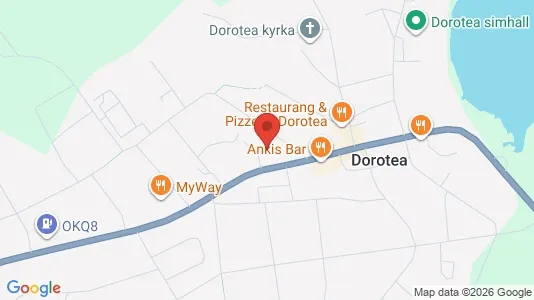 Affärslokaler till försäljning i Dorotea - kort over placeringen