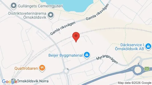 Industrilokaler till försäljning i Örnsköldsvik - kort over placeringen
