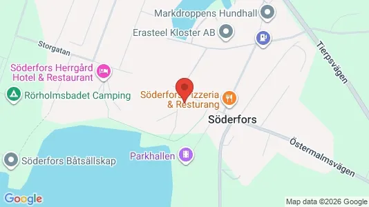 Affärslokaler till försäljning i Tierp - kort over placeringen