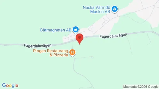 Affärslokaler till försäljning i Värmdö - kort over placeringen