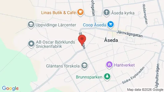 Bostadsfastigheter till försäljning i Uppvidinge - kort over placeringen