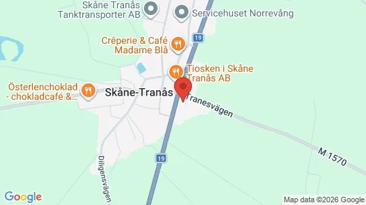 Bostadsfastigheter till försäljning i Tomelilla - kort over placeringen
