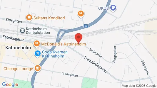 Affärslokaler till försäljning i Katrineholm - kort over placeringen