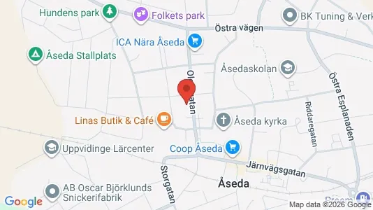 Affärslokaler till försäljning i Uppvidinge - kort over placeringen