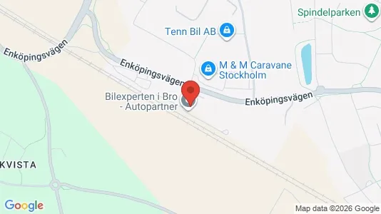 Lagerlokaler att hyra i Upplands-Bro - kort over placeringen