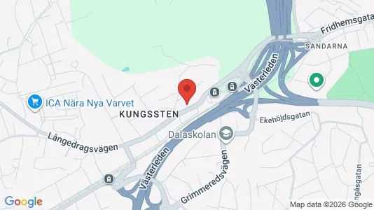 Affärslokaler till försäljning i Göteborg Västra - kort over placeringen
