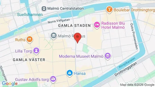 Affärslokaler till försäljning i Malmö Centrum - Bild från Google Street View