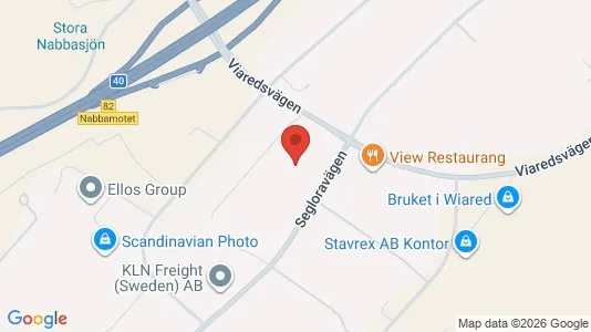 Affärslokaler till försäljning i Borås - kort over placeringen