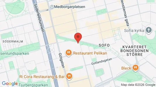 Affärslokaler till försäljning i Södermalm - kort over placeringen