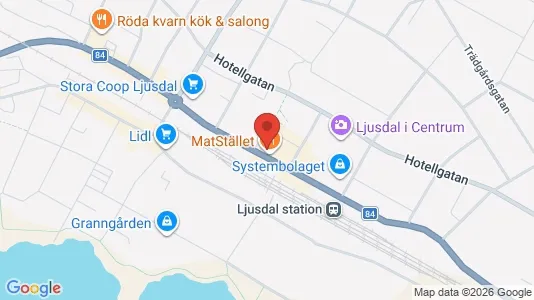 Kontorslokaler att hyra i Ljusdal - kort over placeringen
