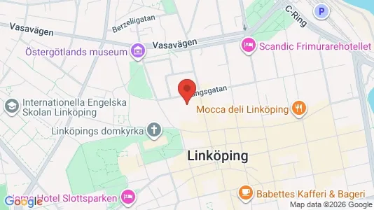 Kontorslokaler att hyra i Linköping - kort over placeringen