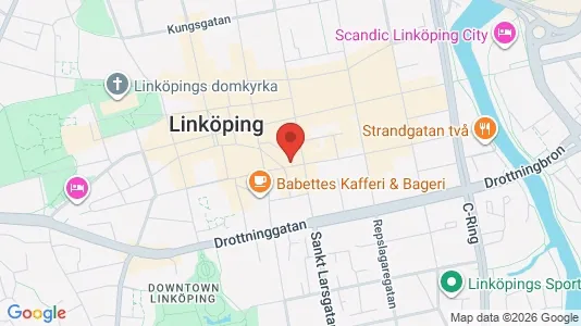 Kontorslokaler att hyra i Linköping - kort over placeringen